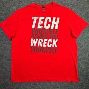 Texas Tech District T-Shirt Mens 3XL Red Midterm Madness Tech Yourself Graphic